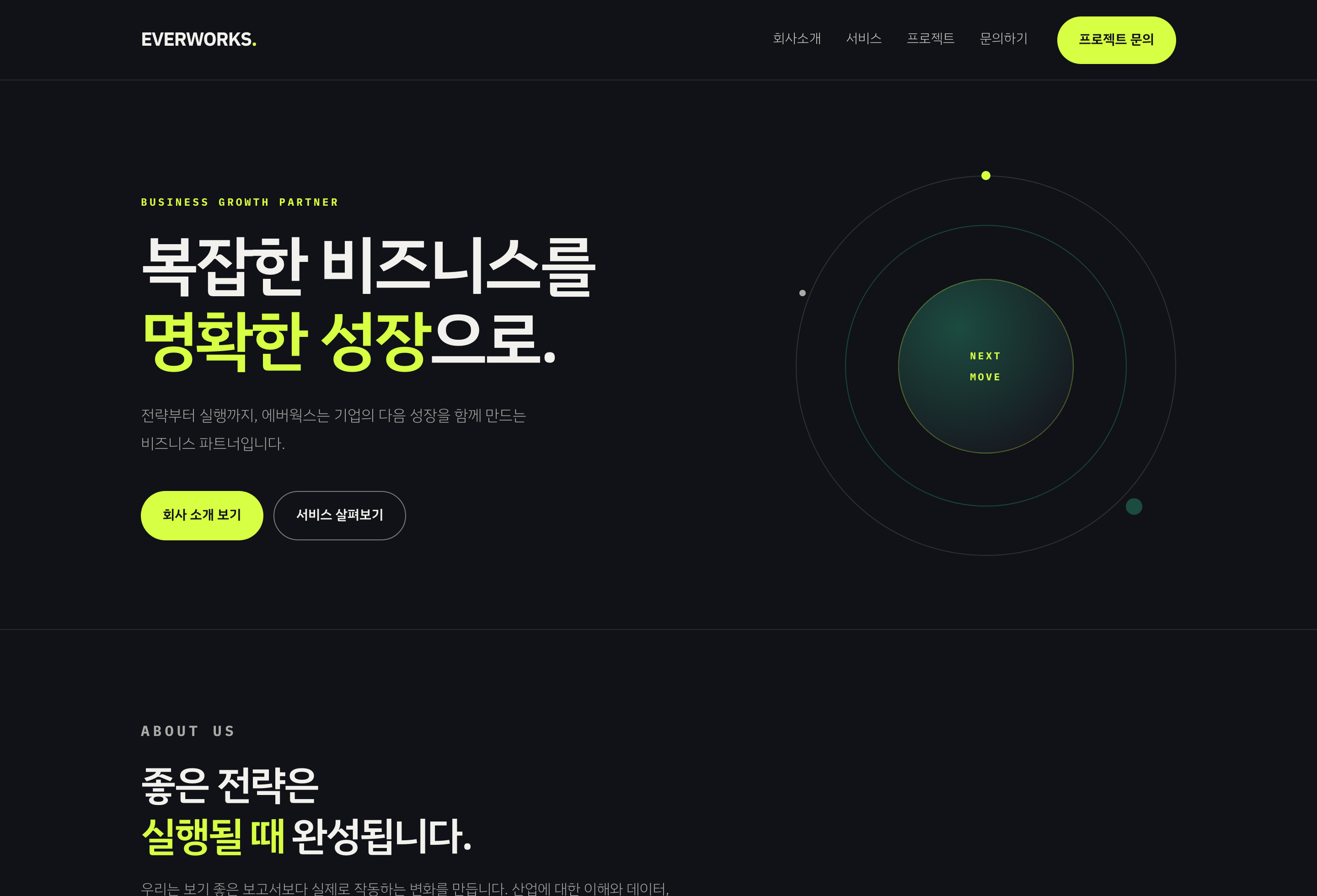EVERWORKS PC 화면